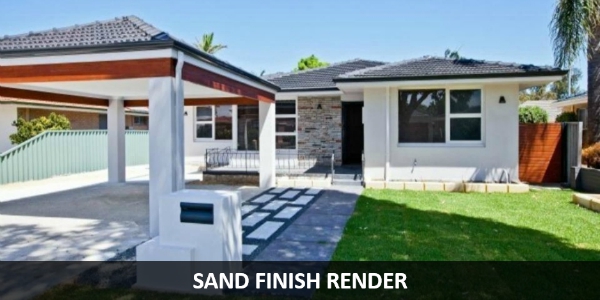 sand finish render